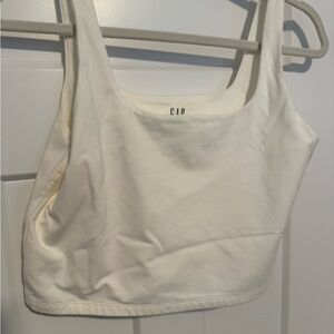 GAP Women's Cream Crop Top